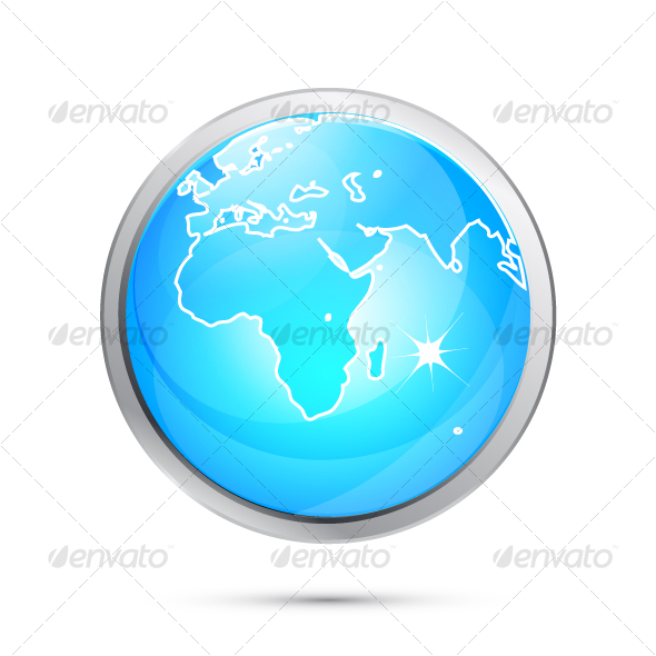 Blue Earth globe design - Technology Conceptual