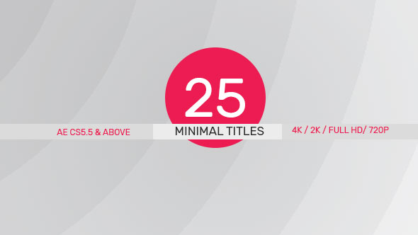 25 Minimal Titles - VideoHive 18260050