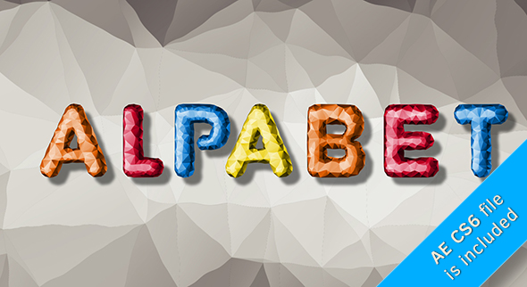 Low Poly Alphabet