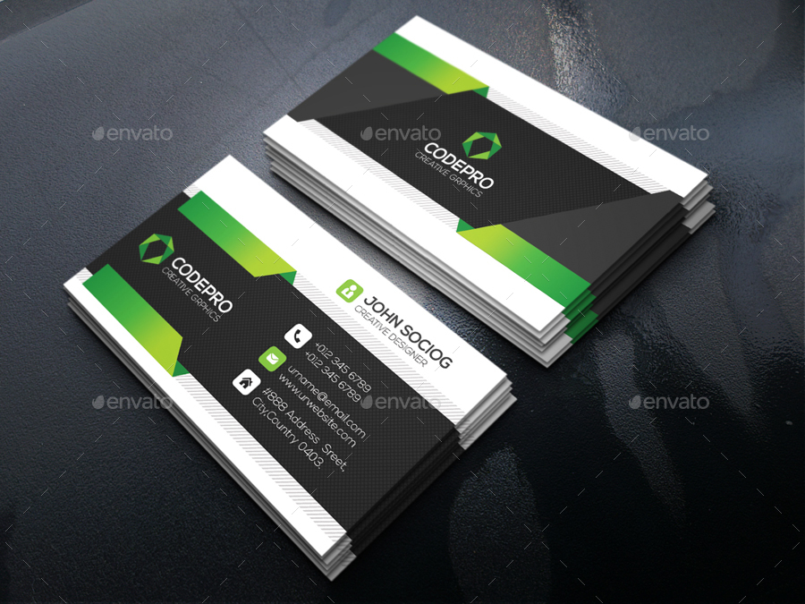 Modern Business Card by -axnorpix | GraphicRiver