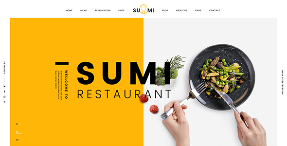 Sumi - Restaurant PSD Template