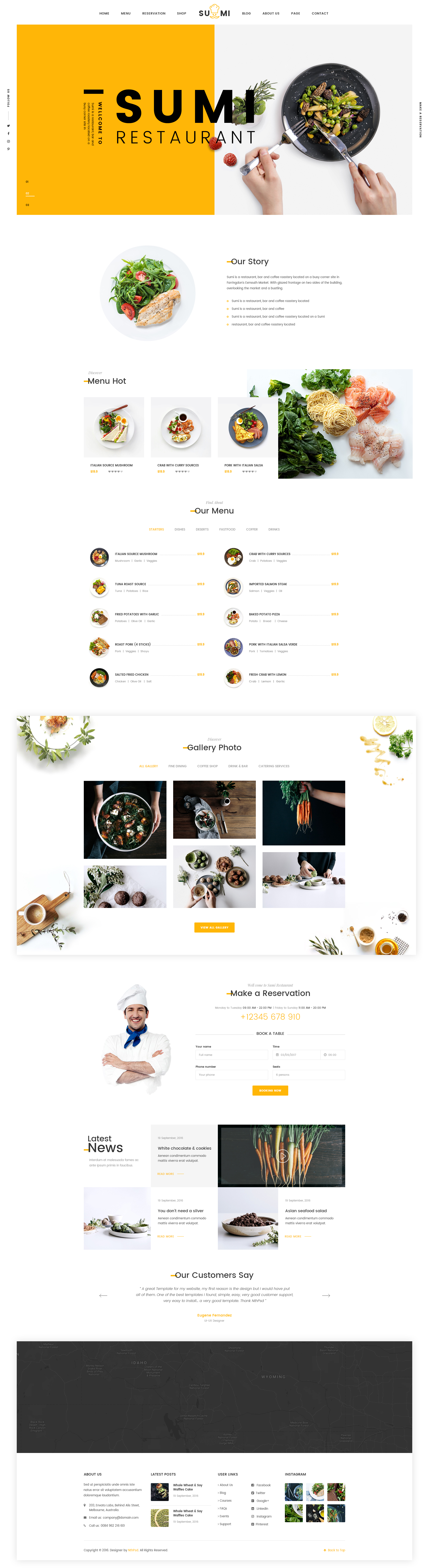 Sumi - Restaurant PSD Template by zozo-studio | ThemeForest