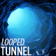 Blue Wireframe Endless Tunnel - VideoHive Item for Sale