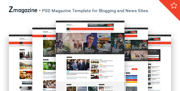 Zmagazine - Magazine PSD Template - Miscellaneous PSD Templates