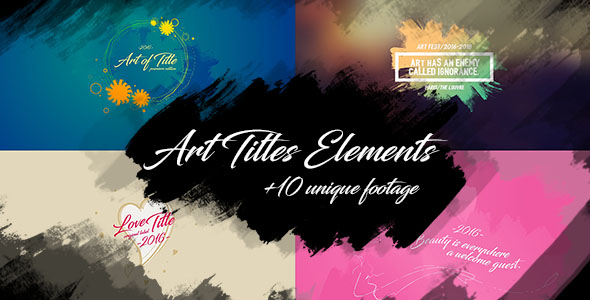 10 Brush Art Titles Text Backgrounds/ Oil Paint and Grunge Texture Footage/ Wedding/ Love/ Travel