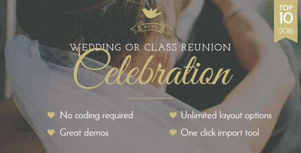 Celebration - Wedding & Class Reunion Theme - Wedding WordPress