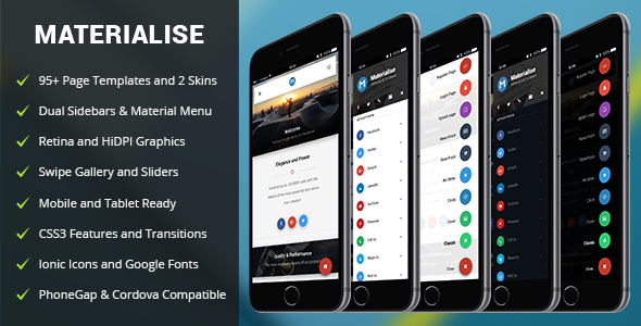 Materialise | PhoneGap & Cordova Mobile App - 11