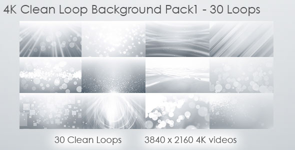 4K Clean Loop Background Pack