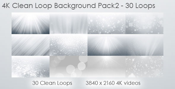 4K Clean Loop Background Pack 2