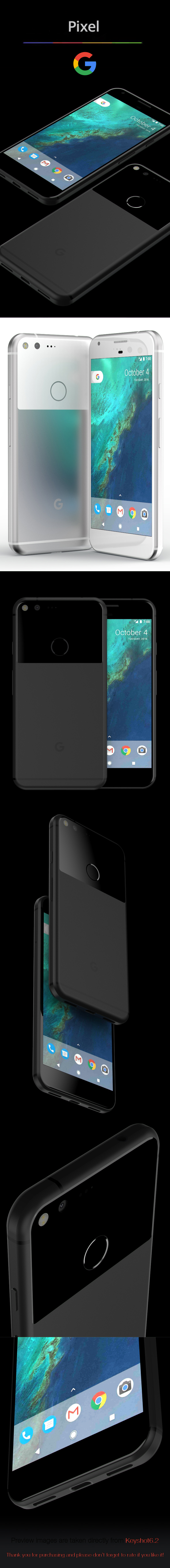 Google Pixel - 3DOcean Item for Sale