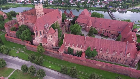 Old Huge Castle On River