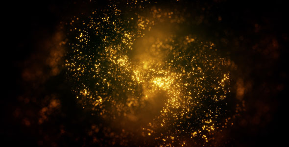 Golden Vortex Of Particles alt