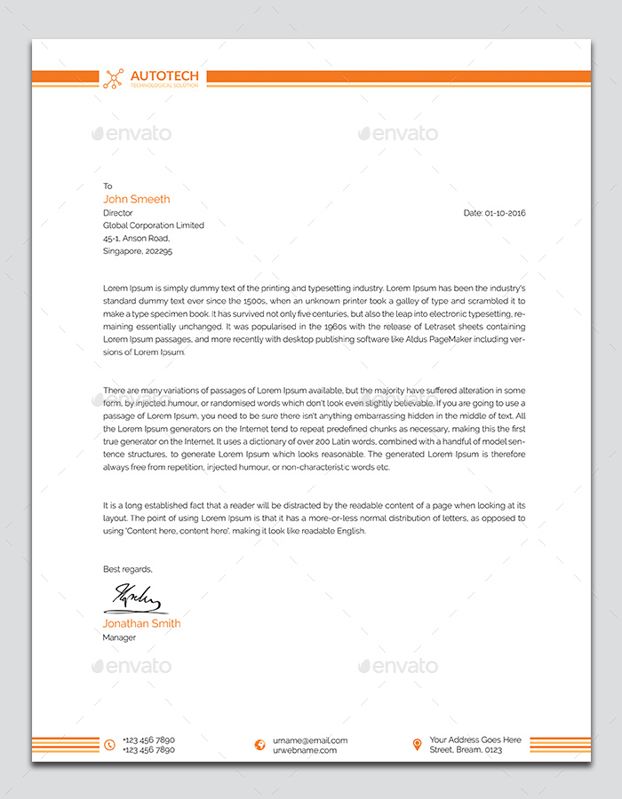 Letterhead, Print Templates | GraphicRiver