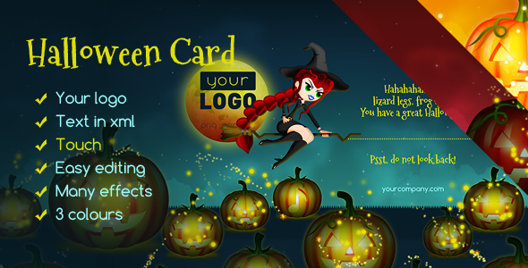 Halloween Card Witch - CodeCanyon 18286526