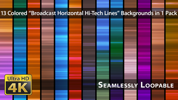 Broadcast Horizontal Hi-Tech Lines - Pack 03