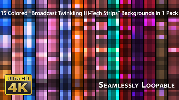 Broadcast Twinkling Hi-Tech Strips - Pack 02