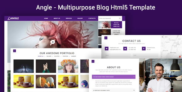 Angle | Flat Responsive Bootstrap HTML5 Template