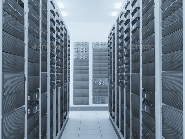 network server room - Stock Photo - Images