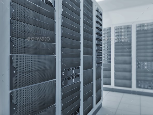 network server room - Stock Photo - Images