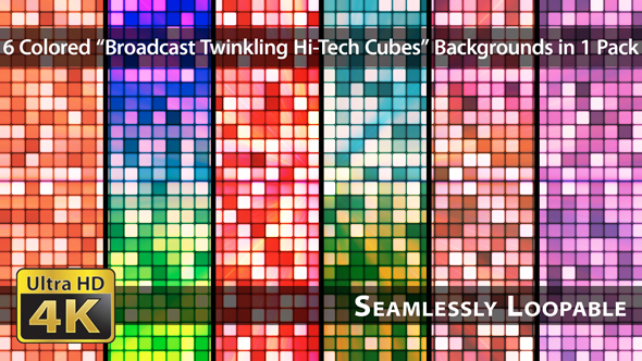 Broadcast Twinkling Hi-Tech Cubes - Pack 03
