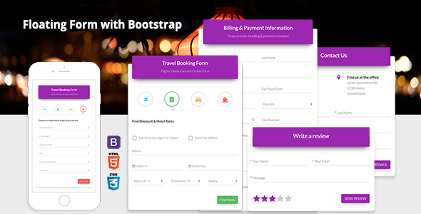 Floating Form with Bootstrap - CodeCanyon Item for Sale