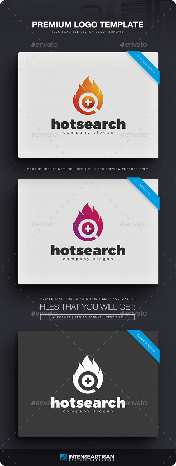Hot Search Logo - Objects Logo Templates