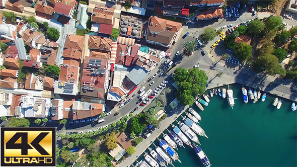 Aerial City Fethiye Turkey