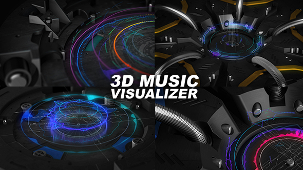 3D Music Visualizer - VideoHive 18328303
