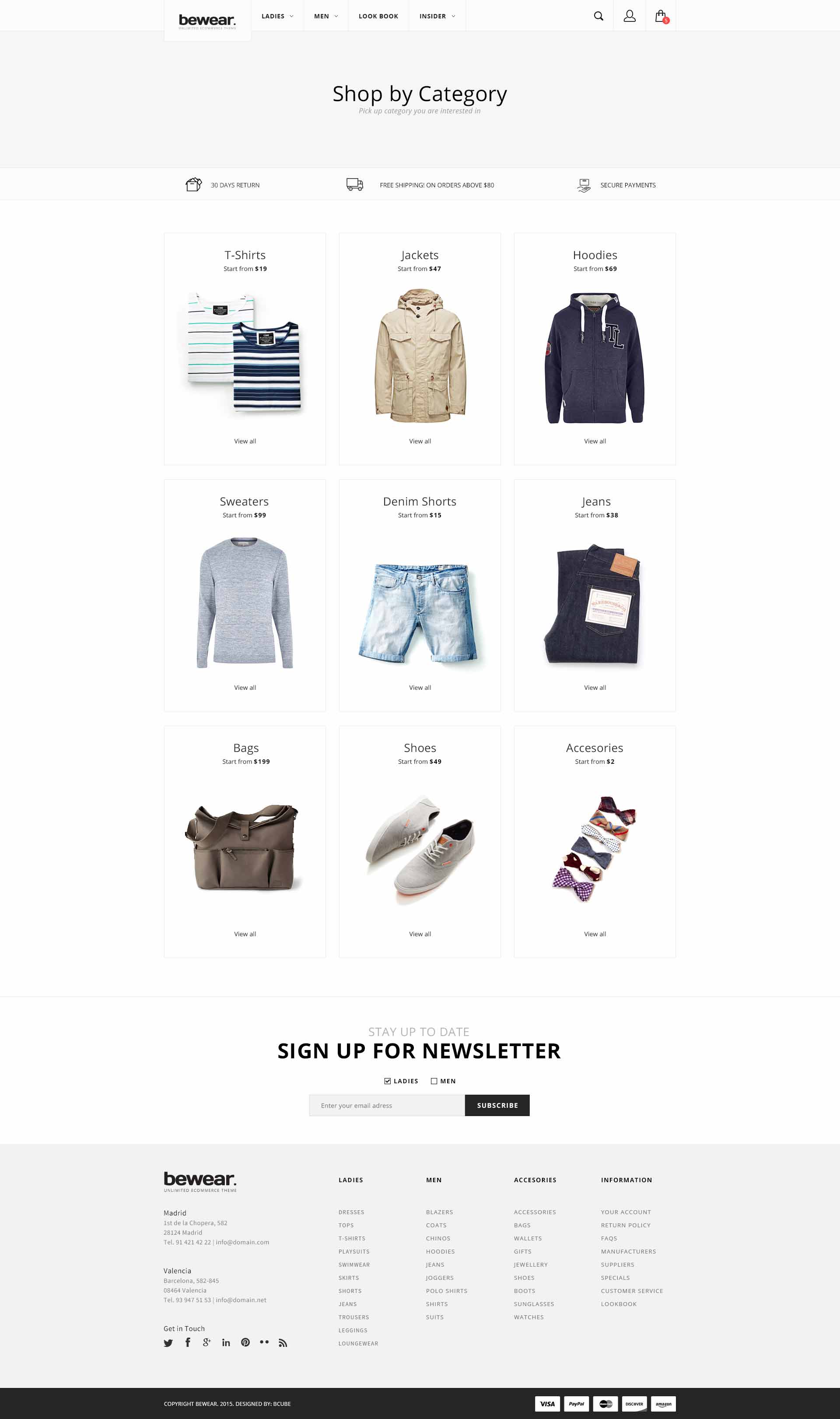 Bewear - Fashion LookBook WooCommerce Theme by MadrasThemes | ThemeForest