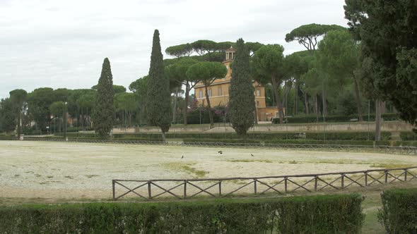 Siena Square, inside the Villa Borghese gardens 