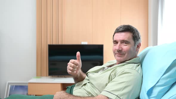 The patient has strong morale. are recovering from treatment and are ready to go home soon alt