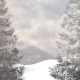 Snow Falling In The Mountains - VideoHive Item for Sale