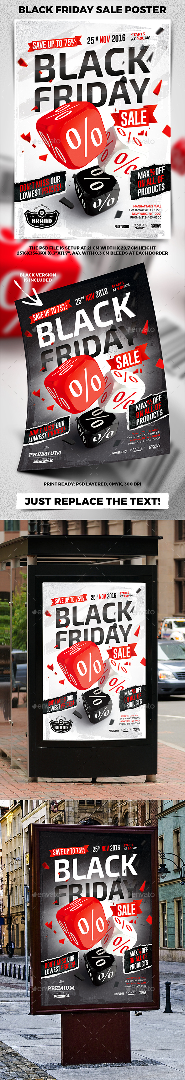 Black Friday Sale Poster - Commerce Flyers