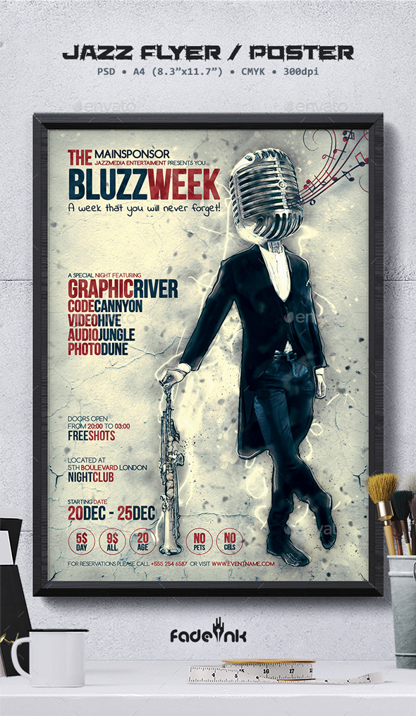 Jazz Flyer Template - Concerts Events