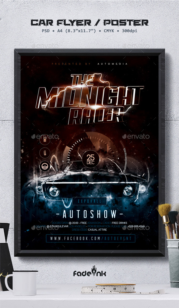 Car Show Flyer / Poster Template - Miscellaneous Events