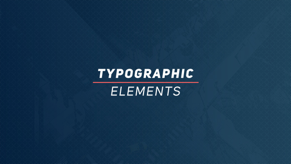 Typographic Elements - VideoHive 18371262