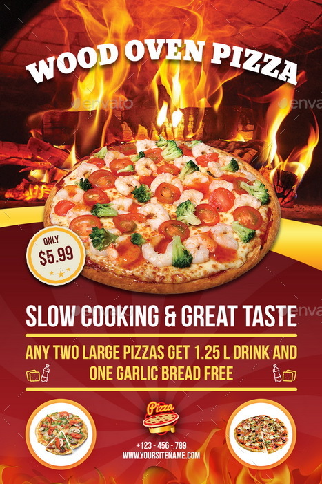 pizza restaurant table tent template vol 2 by owpictures table tent card template