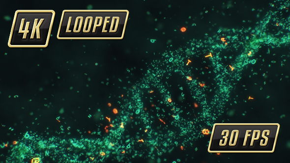 DNA Helix Sequence Strand Digital Loop 4K alt