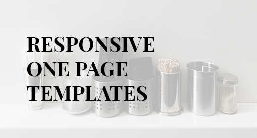 Responsive One Page Templates