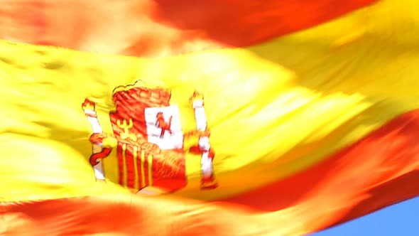 Spain Flag Close