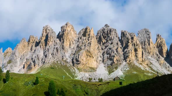 Time Lapse of Dolomites Italy, Pizes de Cir Ridge alt