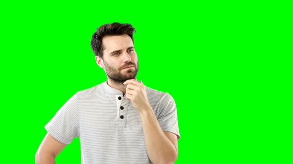 Man using digital tablet alt