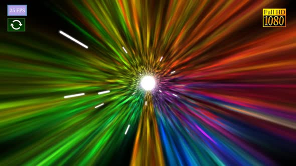 Motion Warp Color Tunnel A HD