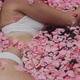Spa Beautiful Female is Enjoying Bathtub with Flower Petals - VideoHive Item for Sale