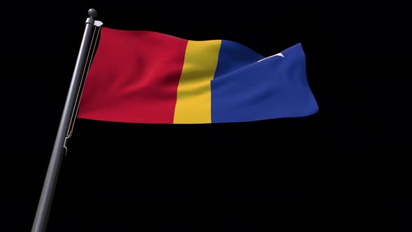 Flag Of Kano City (Nigeria) With Alpha Channel 4K alt