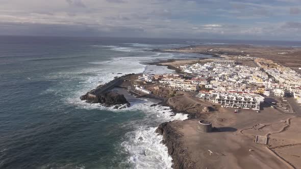 Aerial View of El Cotillo Bay, Fuerteventura. Canary Islands