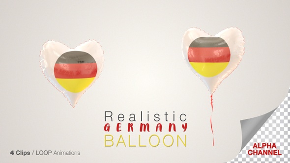 Germany Heart Shape Balloons alt