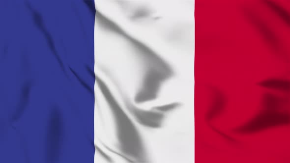 4K France Flag - Loopable