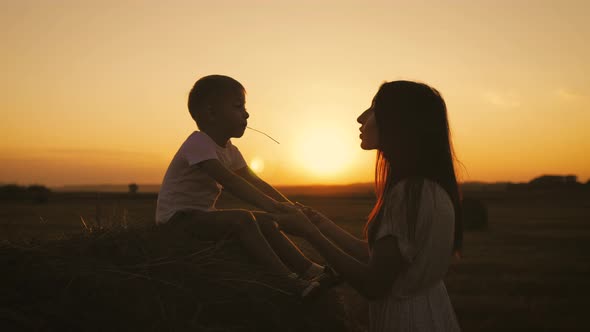 Happy Family Mom and Son alt