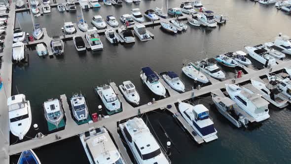 Aerial view of a Boat Port